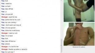 Omegle Horny Blonde Masturbate with me