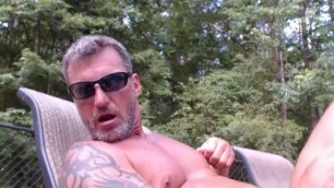 Daddy Plays outside on Webcam