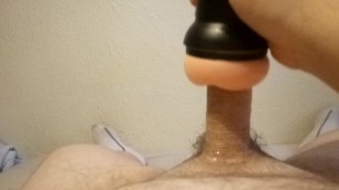 Bi Curious Married Guy Fucks Anal Sex Toy. nearly Ruined Orgasm