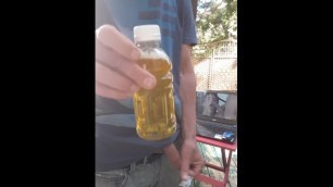 Piss in a Bottle outside and Drink some of my Piss #3