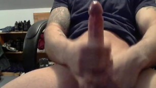 Stroking my Cock and Cuming