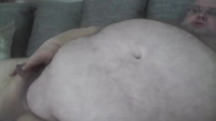 Hot German Chubby Daddy Cums and Eats it