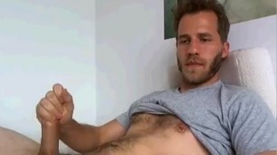 HandsomeGUy with a Bad Personality Stroking his Cock