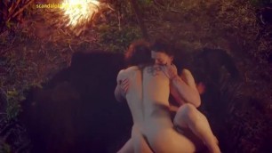 Charlie Murphy Sex in a Wood from the last Kingdom ScandalPlanet.Com