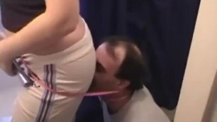 Guy's Face Buried in Mandy's Gassy Butt