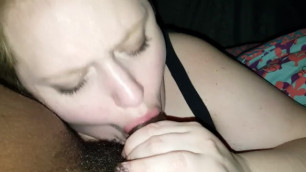 White Girls Sucking at Black Cock right