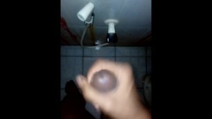 Mastrubating 8 Inch Dick inside Bathroom