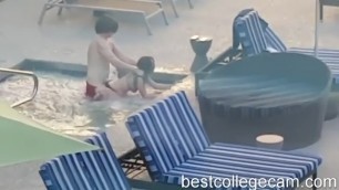 Amateur Couple Caught Fucking in the Hotel Pool Bestcollegecam.com