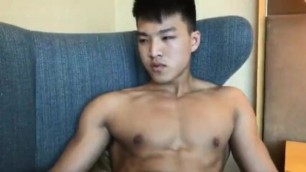 Hottest Chinese Muscular Masturbation