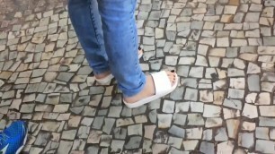 Candid Feet - Melissa Beach Slide