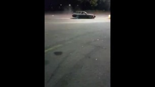 28 Year old Nissan 240sx Drifting around Pole