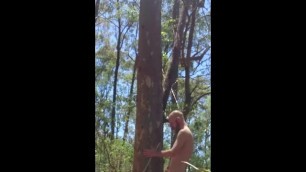 Naked Fit Hairy Man Outdoors in Aussie Bush VR