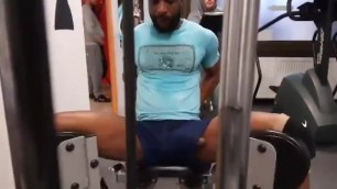 This Guy has a Dick Slip in the Gym