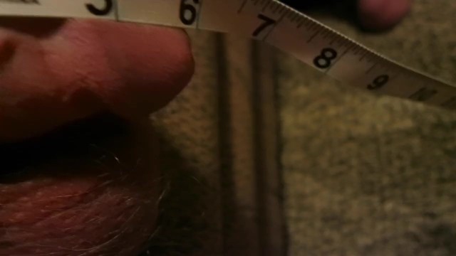 Measuring Big Limp White Cock