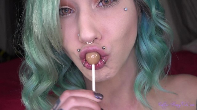 Mouth Fetish Lollipop Suck N Drool 4K