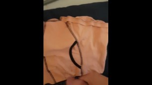 Wanking and Cumming on my little Brother's Boxers