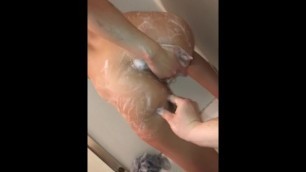 Rubbing my Sexy Girlfriends Ass in the Shower