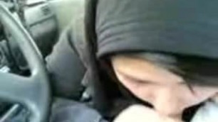 Iran Persian Gorgeous Girl Veil (Hijab)  Blowjob in Car MA
