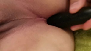 I fucked myself with a long dildo in my big ass