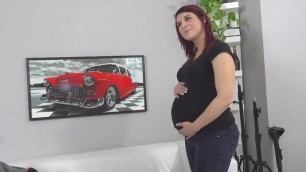 casting pregnant redhead – hardcore fetish