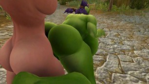 Orc getting fucked by a futa
