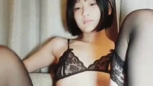 Real Chinese nudity model in sexy lingerie seduce photograph
