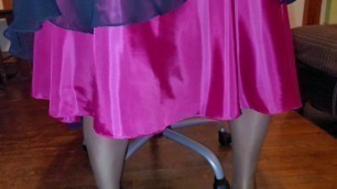 Pink Party Skirt with Silky Lining
