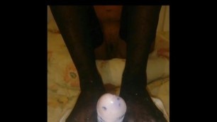 french black in shower and then footjob