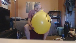 Two Smiley Balloons: Pop and Cum - 6-21 - Balloonbanger