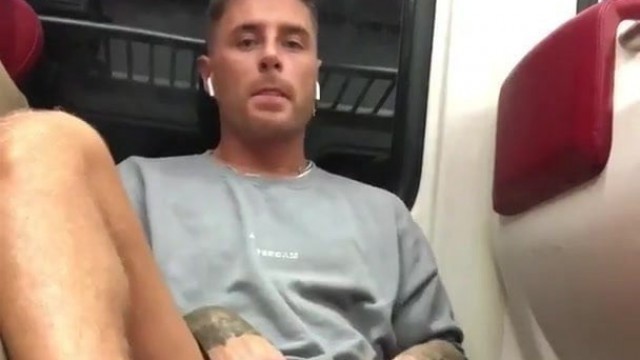 Jerk off on the train