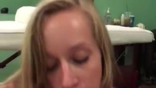 Blowjob With Cum In Mouth (Massage Room)