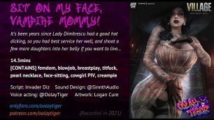Lady Dimitrescu - Sit on my face&comma; Vampire Mommy&excl; &lpar;18 EroAudio&rpar;