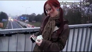 Amateur redhead Czech girl Belinda analyzed and pussy creampied