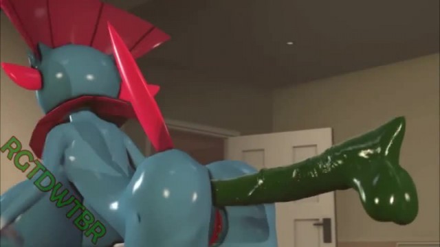 Weavile and the Green Horse Cock