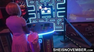 I'm Gonna Fuck My Step Sister Tonight When We Leave The Arcade&comma; Innocent Ebony Msnovember Dumped By Her Boyfriend Decides To Give Into To Sex With Step Brother Video On Sheisnovember