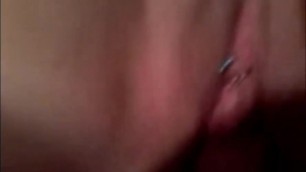 Unwanted Creampie. Rubbing Cum into Neighbors Daughters Pussy