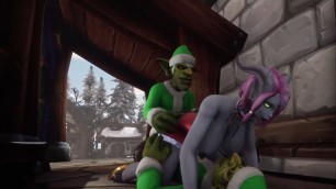 Santa's Elves have a Threesome with a Demon Girl: Warcraft Parody